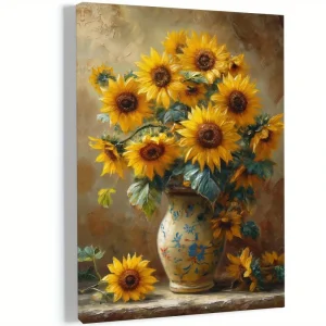 Sunflower Still Life Canvas Art Print - Wall Decoration