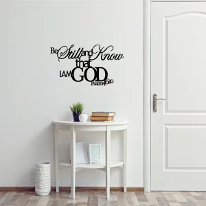 Psalm 46:10 Lettering - Be Still Modern Wall Decoration