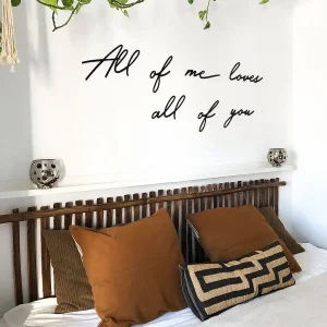 7pc All Of Me Loves All Of You Words Metal Wall Art