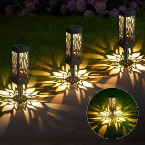 8-Pack Outdoor Solar Pathway Garden Patio Lights